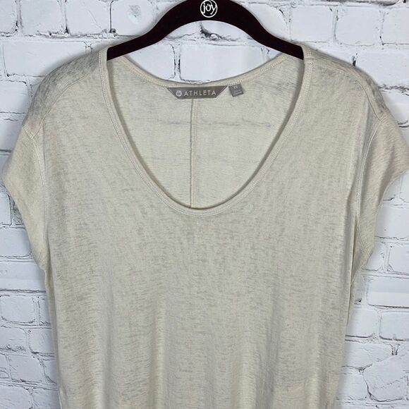 Athleta Cream Relaxed Fit Maxi Dress - Picture 3 of 8